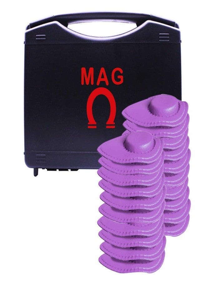 ماج مجموعة 20 مغناطيسًا // 25 × 6 مم // 1800 غاوس // المغناطيسية الحيوية // MAG // بنفسجي - Image 1